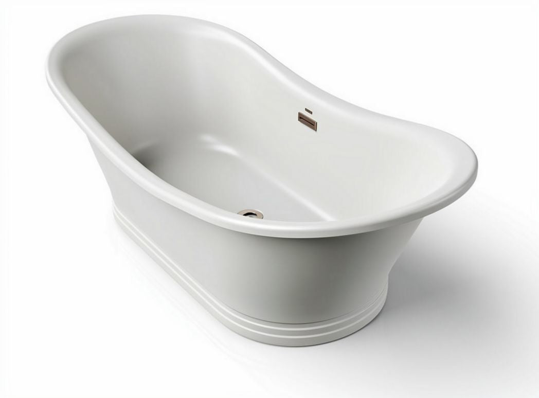 Freestanding acrylic bathtub for soaking with modern design 150 x 70 x 60cm